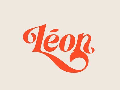 Léon Lettering hand lettering lettering music music artist retro script serif type type design typography vintage
