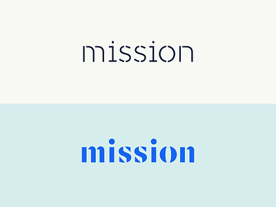 Mission Stencils branding lettering logo logotype tech technology type typography wordmark