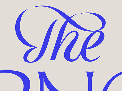 The Script cursive lettering logotype script type typography wordmark