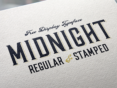 Midnight | .Ai only font free midnight type typeface vintage