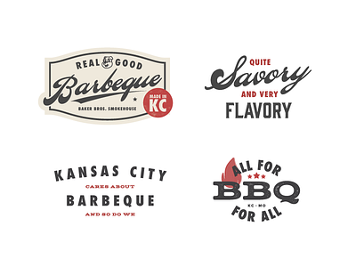 BBQ Stuff badge bbq fire food kansas city pig restaurant type