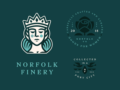 Norfolk Finery bird boutique clothes crown fashion flower goods queen rose woman