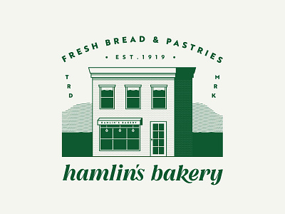 Hamlins Bakery bakery bread brick building custom type pastries