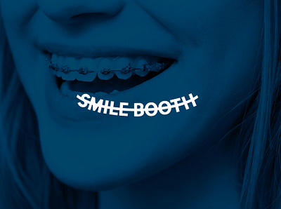 Smile Booth Logo braces dentist dentist logo logo orthodontist photo booth smile teeth