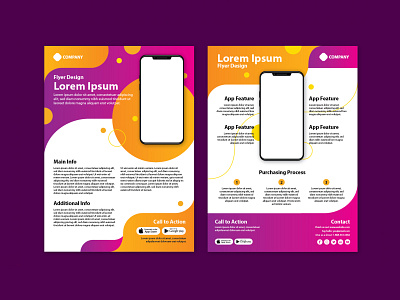 Flyer Mockup advertisement app template brochure design flyer flyer design flyer template mockup template