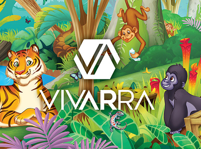 VIVARRA Augmented Reality Logo art augmented reality logo