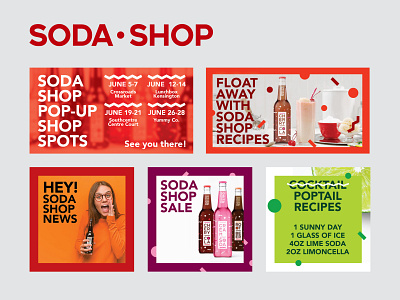 Soda Shop Social Posts drink instagram templates pop recipes social media social posts soda