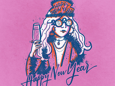 2020... 2020 celebrate feather boa fireworks glamour happy holidays happy new year illustration illustrations texture