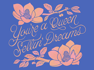 Dorothea By Taylor Swift dorothea evermore folklore hand lettering illustration lyrics magnolias taylor swift tupelo