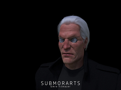 BATOU 3d 3d art 3dart 3dartwork 3dmodel 3dmodeling character characterart characterdesign cyberpunk ghostintheshell portrait portrait art