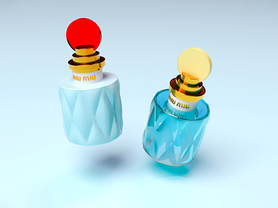 MIU MIU perfume 3d branding corona coronarender miumiu parfum