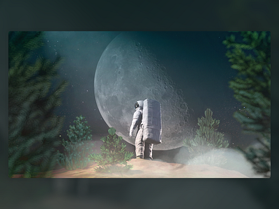 Space is here 3d astronaut cinema4d collage cosmonaut photoshop redshift space