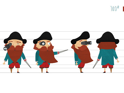 Character Design 2d animation character children design illustration pirate