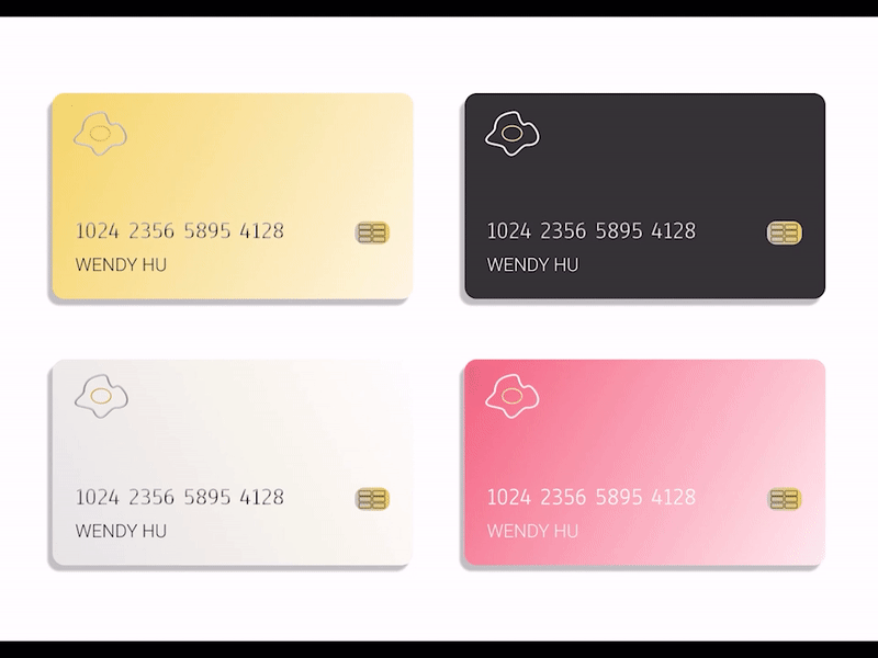Credit Card animation animations credit card credit cards creditcard egg figma figmadesign gif illustration vector