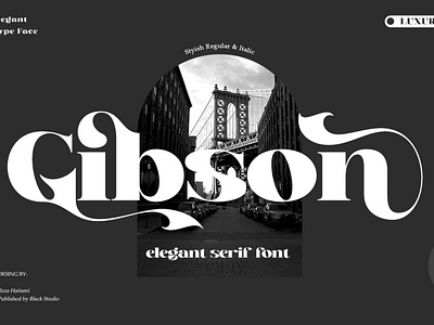 Gibson Serif alternates display elegant fashion font ligatures luxury magazine sanserif serif stylish font typography vintage