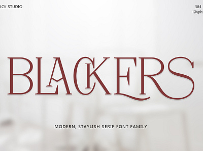 Blackers alternates display elegant fashion ligatures magazine sanserif serif stylish typography vintage