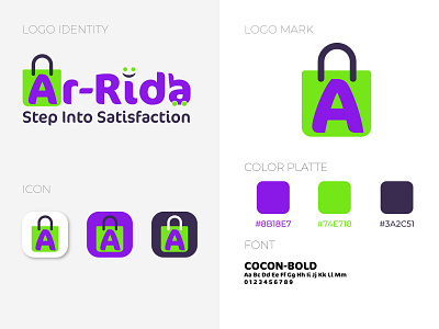 Logo For Ar-Rida animation branding design icon illustration logo minimal typography vector