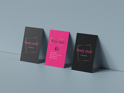 Portrait orientation beauty salon business card beauty beauty salon brand branding branding design business business card business card design business cards design graphic design