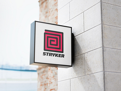 Stryker street Sign brand brand design branding branding design business design illustration sign signage simple vector