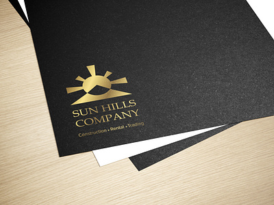 Sun hills company logo brand brand design branding branding design business card graphic design illustrator logo typography vector