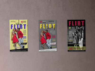 Flirt party poster