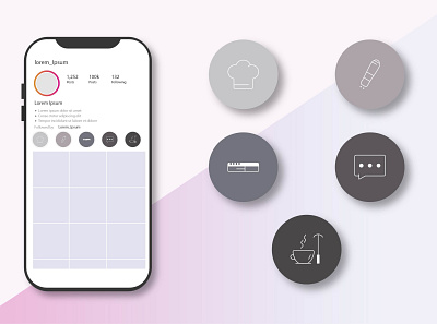 Hightlights (icons) for Instagram brand brand design branding branding design business design graphic design hightlights icons illustration instagram instagram design logo vector