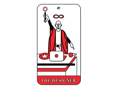 The Designer - Business Card business card occult tarot the magician