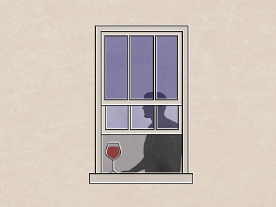 Wine art design illustration vector vectorart window wine
