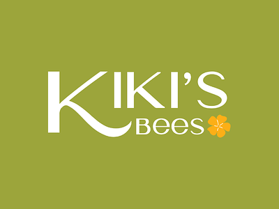 Kiki s Bees art branding design flat icon illustrator logo minimal typography vector
