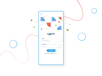 Simple Log in Page app app design art dailyui design designinpiration dribbble login login page logo minimal typography ui uidaily uidesign uiux vector web