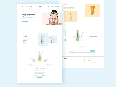 Skincare Brand's website dailyui design dribbble inspiration logo minimal ui uidesign uiux ux web web design website website design