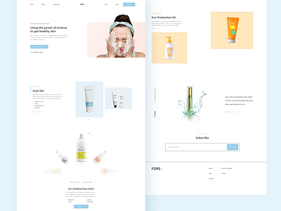 Skin care Brand's website dailyui design dribbble explore minimal skincare typography ui uidesign uiux ux uxdesign web website