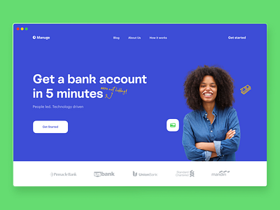 Bank Hero page