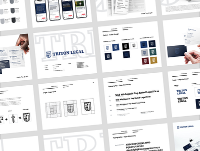 TRITON LEGAL - Brand Guidelines Snapshot brand branding identity logo design