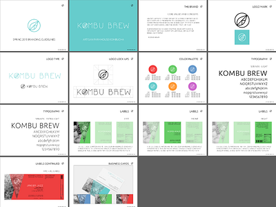 Kombu Brew Branding Guide branding identity logo design typography