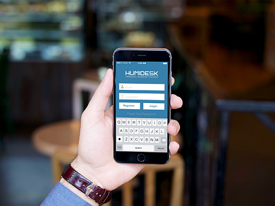 Humidesk App Login branding identity mobile app design ui ux