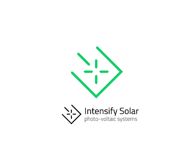 Intensify Solar Branding branding identity logo design
