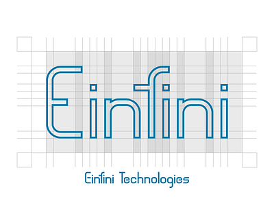 Einfini Technologies Logotype logo design logo type typography