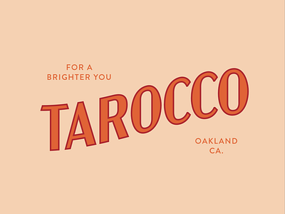 Tarocco branding design illustration logo vector