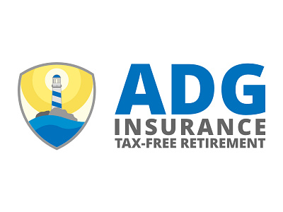 ADG Insurance Logo affinity designer brand identity design branding insurance logo retirement