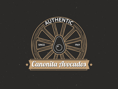 Canonita Avocados Logo affinity designer avocados brand identity design branding hipster logo vintage