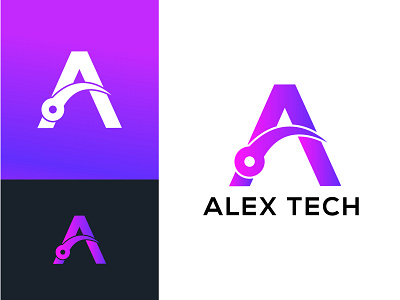 Tech Logo coloring logo design gradient gradient logo logo minimal tech logo