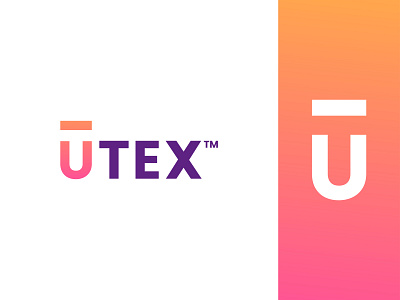 UT Wordmark Logo branding coloring logo creative logo design gradient icon illustration logo logotype minimal tm logo ux vector wordmark logo