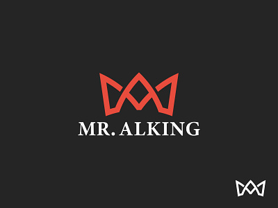 King Logo Letter MA