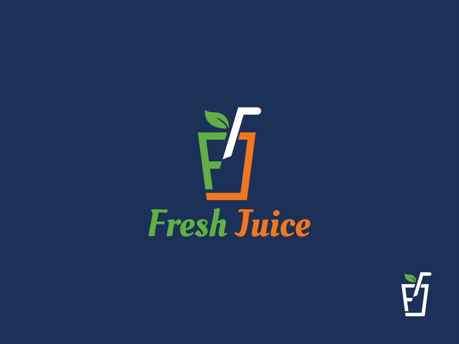 FJ FRESH JUICE LOGO by Abid Nion on Dribbble