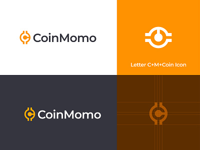 Coin Logo Design bitcoin logo branding cm coin logo coin c logo coin logo coinmomo logo coloring logo design illustration logo minimal typography ui ux vector