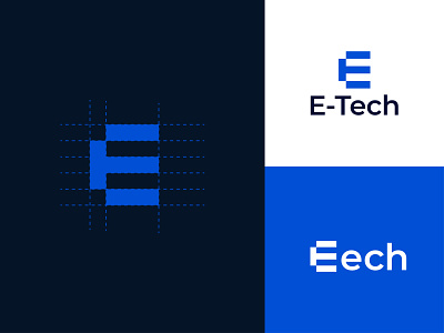 Tech logo Letter E