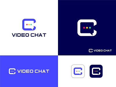 Video Chat logo app logo branding chat logo chat logo dribbble chat logo icon coloring logo design graphic design illustration logo logo branding logo design minimal minimalist logo ui ux vector video chat logo