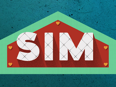 SIM Lettering graphic design lettering sim typography yes