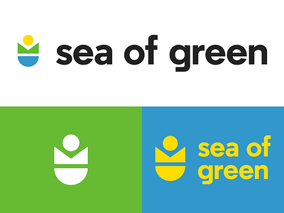 Sea of Green Logo a2 regular earth flower geometry identity logo sea sea of green sun